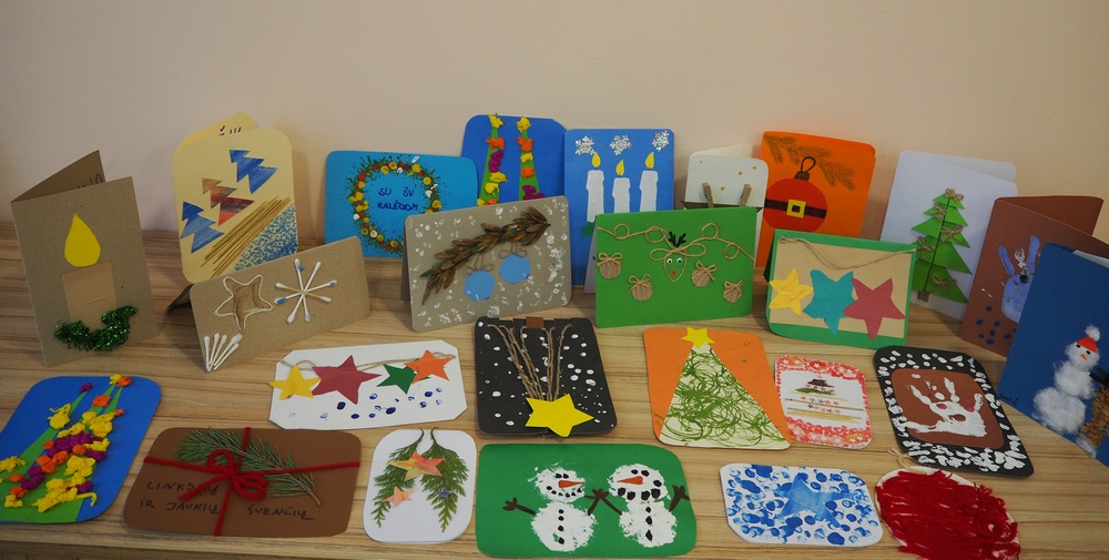 kalėdinis atvirukas nykštuko